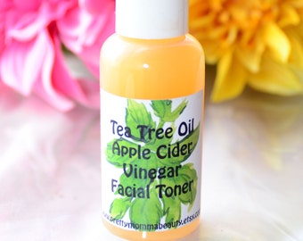 Tea Tree Essential Oil Apple Cider Vinegar Toner