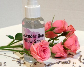 Lavender Rose Pillow Spray Natural Sleep Aid