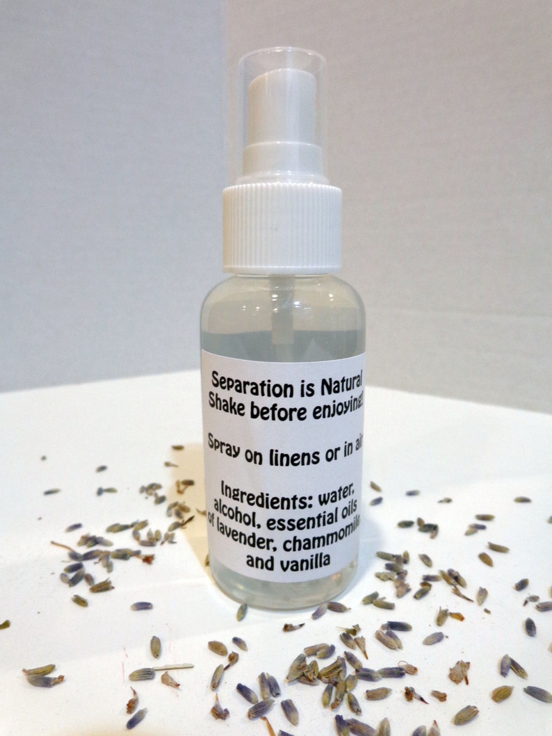 Lavender Chamomile Sleepy Time Pillow SprayAll natural sleep Etsy