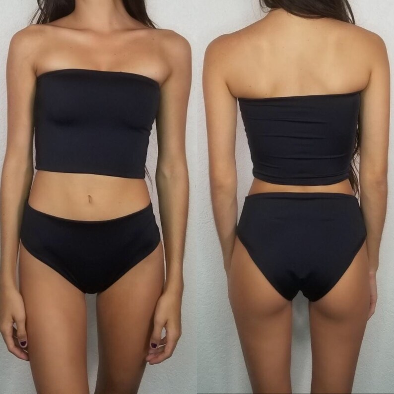 IwaWhy Scoop Front Bikini Bottoms Black