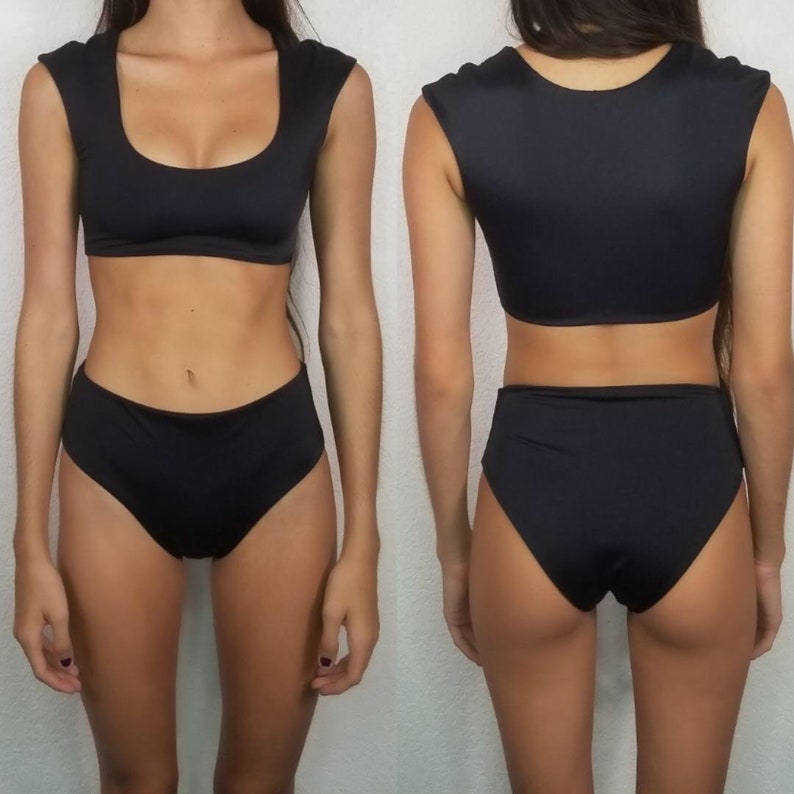 IwaWhy Scoop Front Bikini Bottoms Black