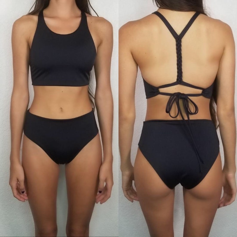IwaWhy Scoop Front Bikini Bottoms Black