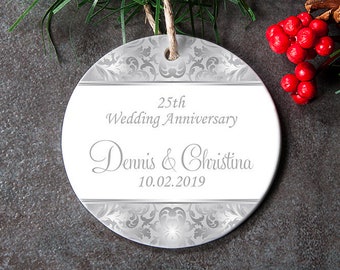 25 year anniversary ornaments