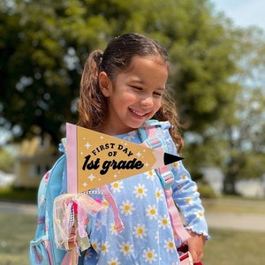 First and Last Day of School Pennant Flag, First and Last Day of School PRINTABLE, 1st Day of School, DIY School Flags, Back to School Sign