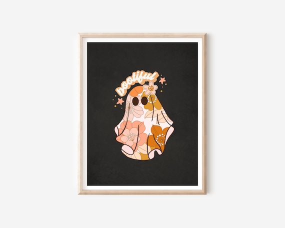 Boo Boho Halloween Printable, Pink Halloween Decor, Trick or Treat Sign, Kid Halloween Party, Cute Spooky Decor, Halloween Sign, 2 Designs
