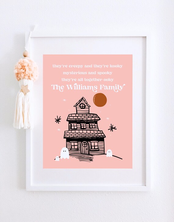 Halloween Printable, Pink Halloween Decor, Trick or Treat Sign, Kid Halloween Party, Cute Spooky Decor, Personalized Halloween Gift