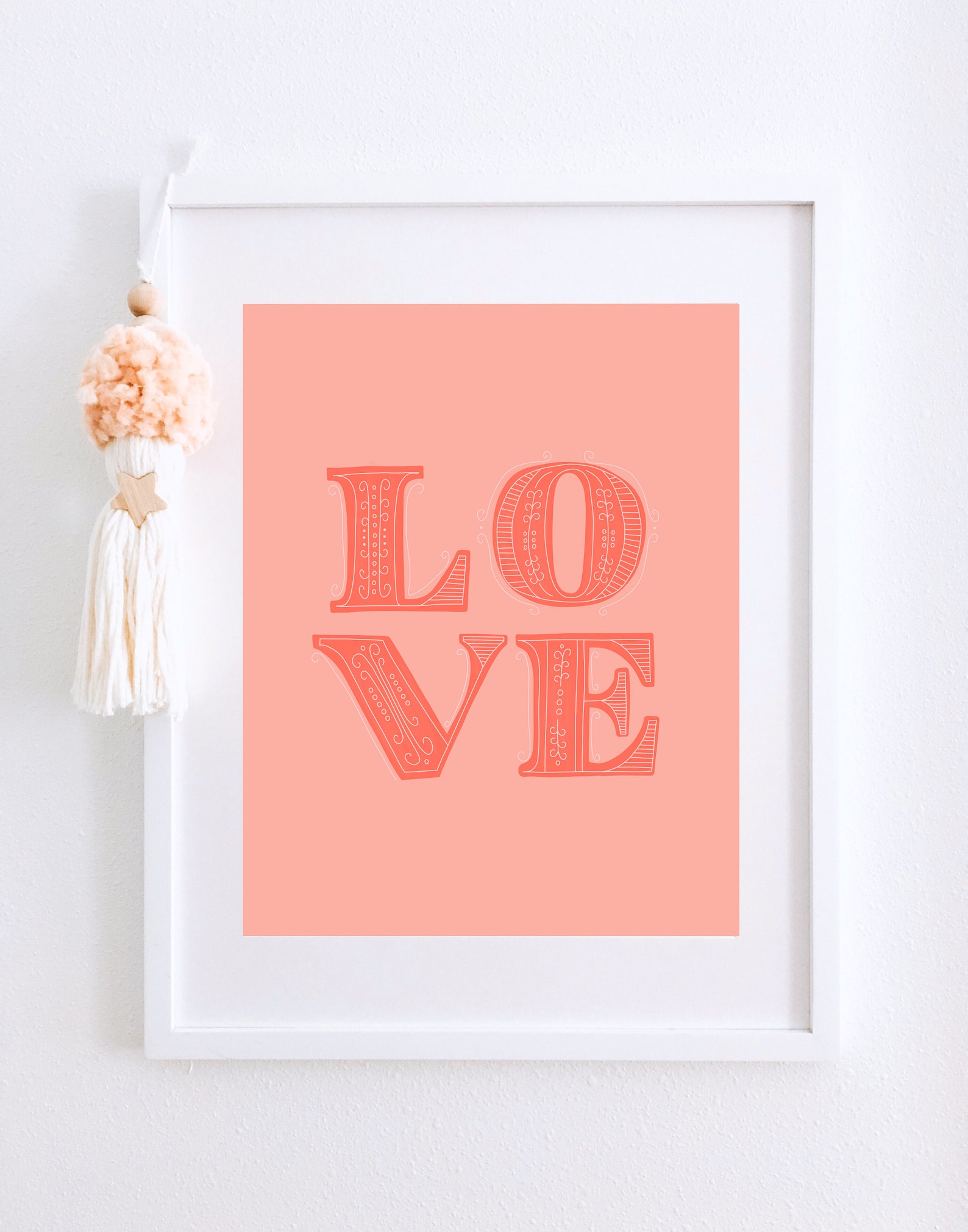 Valentine's Day Decor Printable Valentine's Wall Art Etsy