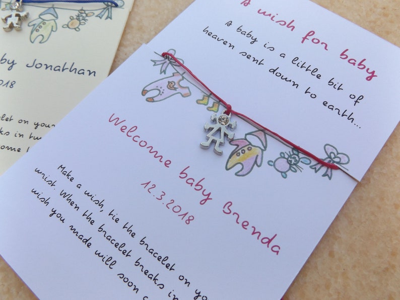 baby shower bracelet favors