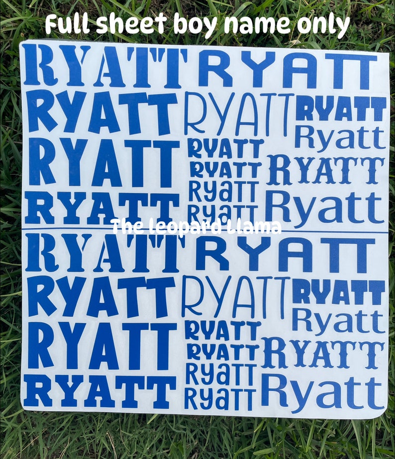 Personalized Vinyl Monogram Decal Sheet| Sheet of Monograms| Back to school| Vinyl Decal Sheet | Custom Monogram| Preppy Teen| Laptop decal bild 6