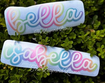Custom vinyl Layered Name Decal | Personalized Sticker for Laptops, Water Bottles, Cars and more