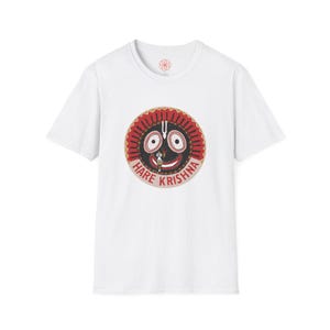 Hare Krishna Unisex T-Shirt - Softstyle Spiritual Tee, Meditation Shirt, Gift for Yogis, Festival Wear, Conscious Living Apparel