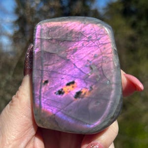 Purple Labradorite- Flashy Labradorite- Labradorite Freeform- Purple Crystals- Purple Stones- Flashy Purple Crystal- Purple Lab