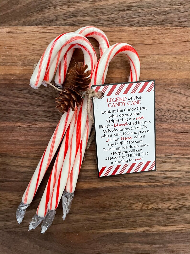 Legend of the Candy Cane Poem Tag Download PDF Etsy Australia
