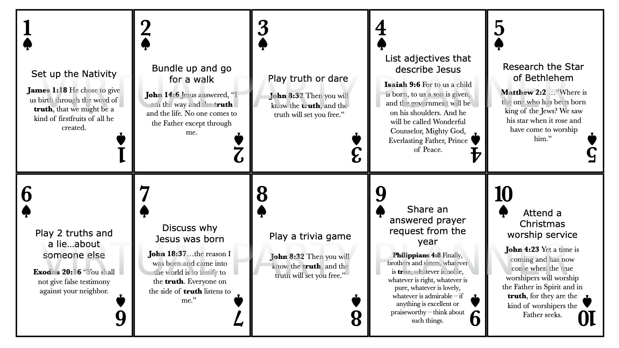 Advent Calendar Playing Cards for Christmas Etsy