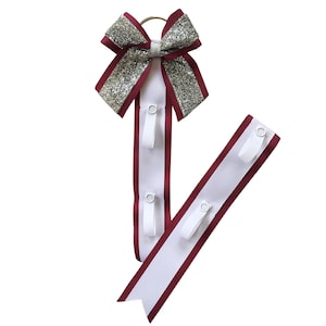 Cheer bow holder for cheer bows and hair bows, cheer bow hanger, competition cheer bows, cheer accessories, display, cheer bow display, gift