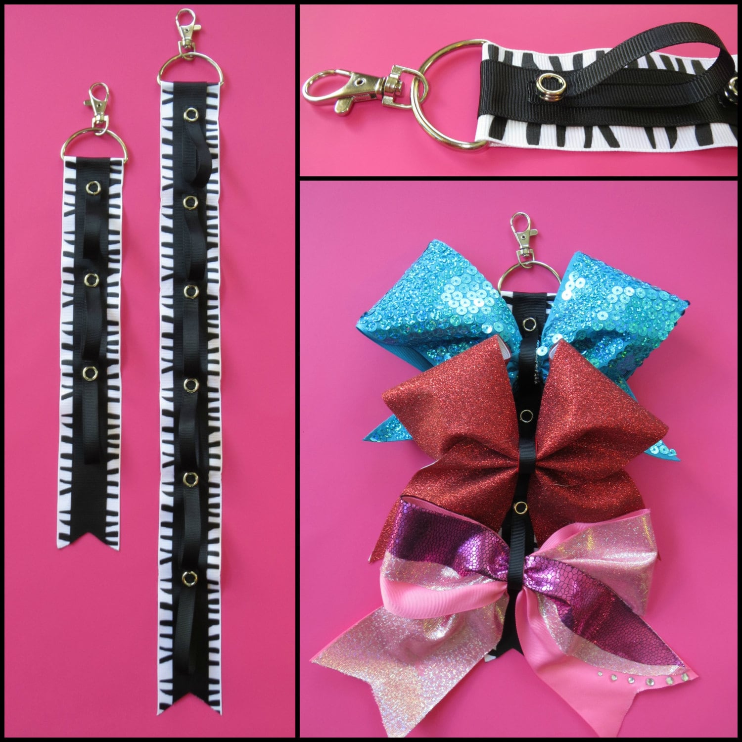 Cheer bow holder for backpacks and cheer bags cheer bows bow Etsy