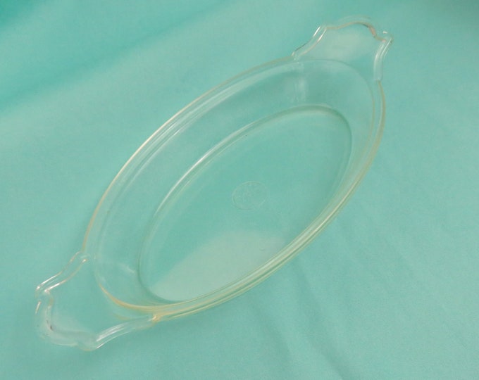 Pyrex Oval Au Gratin Dish 331 Pre 1919 Clear Oval Shirred Egg Plate