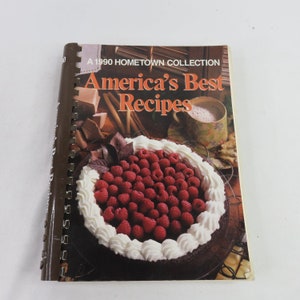 America&#39;s Best Recipes Cookbook A 1990 Hometown Collection Spiral Bound Cook Book