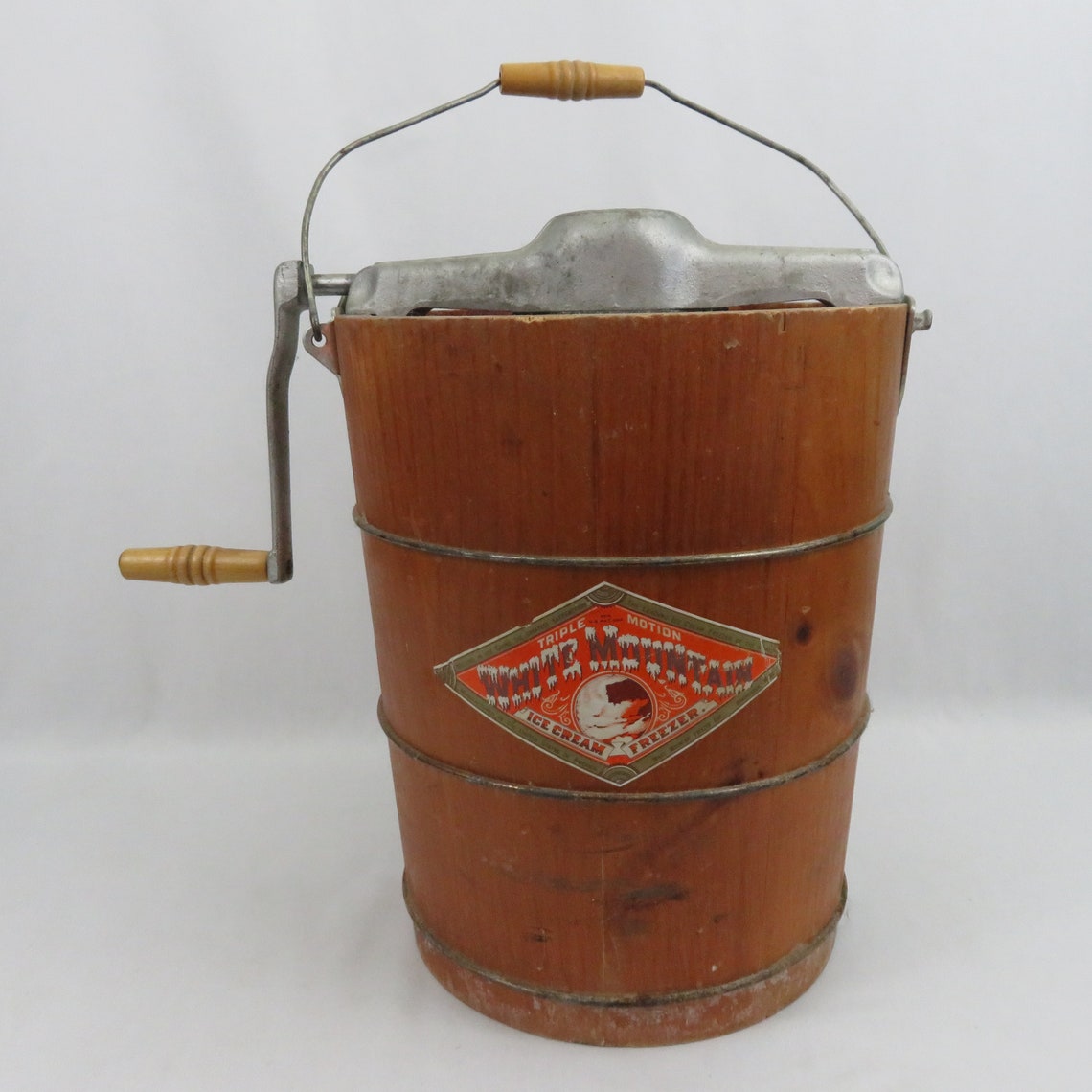 Vintage White Mountain Ice Cream Freezer with Instructions Etsy