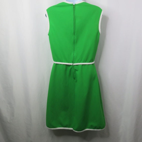 Vintage Kay Windsor Green White Dress early 1960s… - image 7