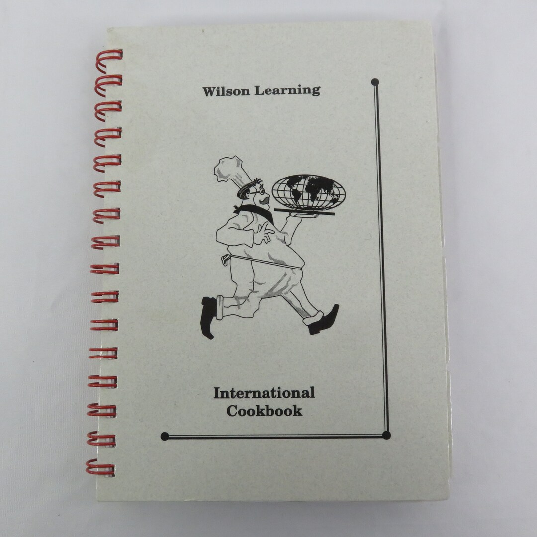 Wilson Learning International Cook Book Eden Prairie MN Cookbook Spiral Bound - Etsy