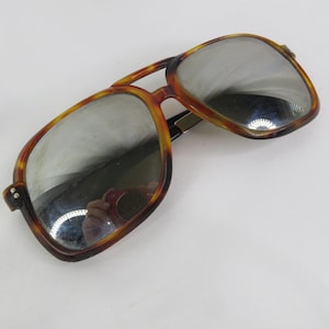 Vintage Norski France Mirrored Sunglasses Aviator 1970s - 1980s Apres Ski Pilot Sun Glasses