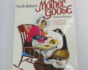 Frank Baber's Mother Goose Nursery Rhymes 1975  1st Edition Gramercy Press -  Children's Book Color Illustrations with Dust Jacket