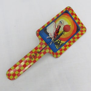 Vintage Blechdose Flamenco Tänzerin Litho Krachmacher Klatscher Klacker Kirchhof Life Party