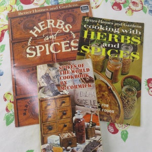 Lot of 3 Herbs and Spices Cookbooks Spices of the World Better Homes