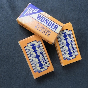 New Wonder Double Edge Blades Lot of 3 Boxes 15 Razor Blades Package
