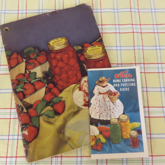 Lot of 2 Kerr Home Canning Books Jam Jelly Preserving Freezing and Pickling Recipe Booklet