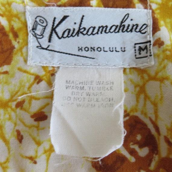Vintage Kaikamahine Hawaiian Aloha Shirt Medium 1… - image 9