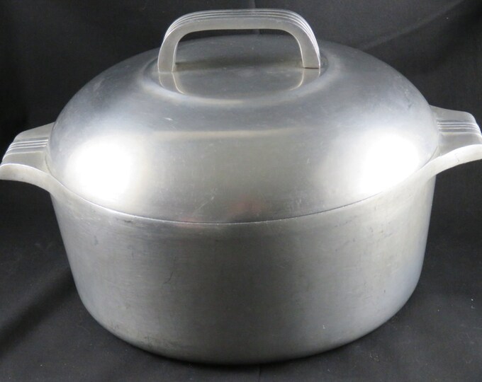 Wagner Ware Dutch Oven W/ Lid Magnalite Sidney 4248 M Cast Etsy
