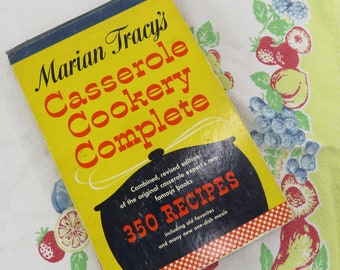 Marian Tracy's Casserole Cookery Complete 1956 Cook Book Spiral Bound Cookbook