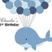 Whale Guest Book Whale Birthday Guest Book Alternative Whale - Etsy