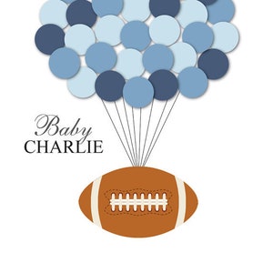 Football Guest Book Baby Shower Guest Book Alternative Birthday Guest Book Alternative Children Kids Guest Book Poster Football Guestbook