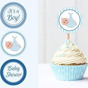 diy baby shower cupcake toppers