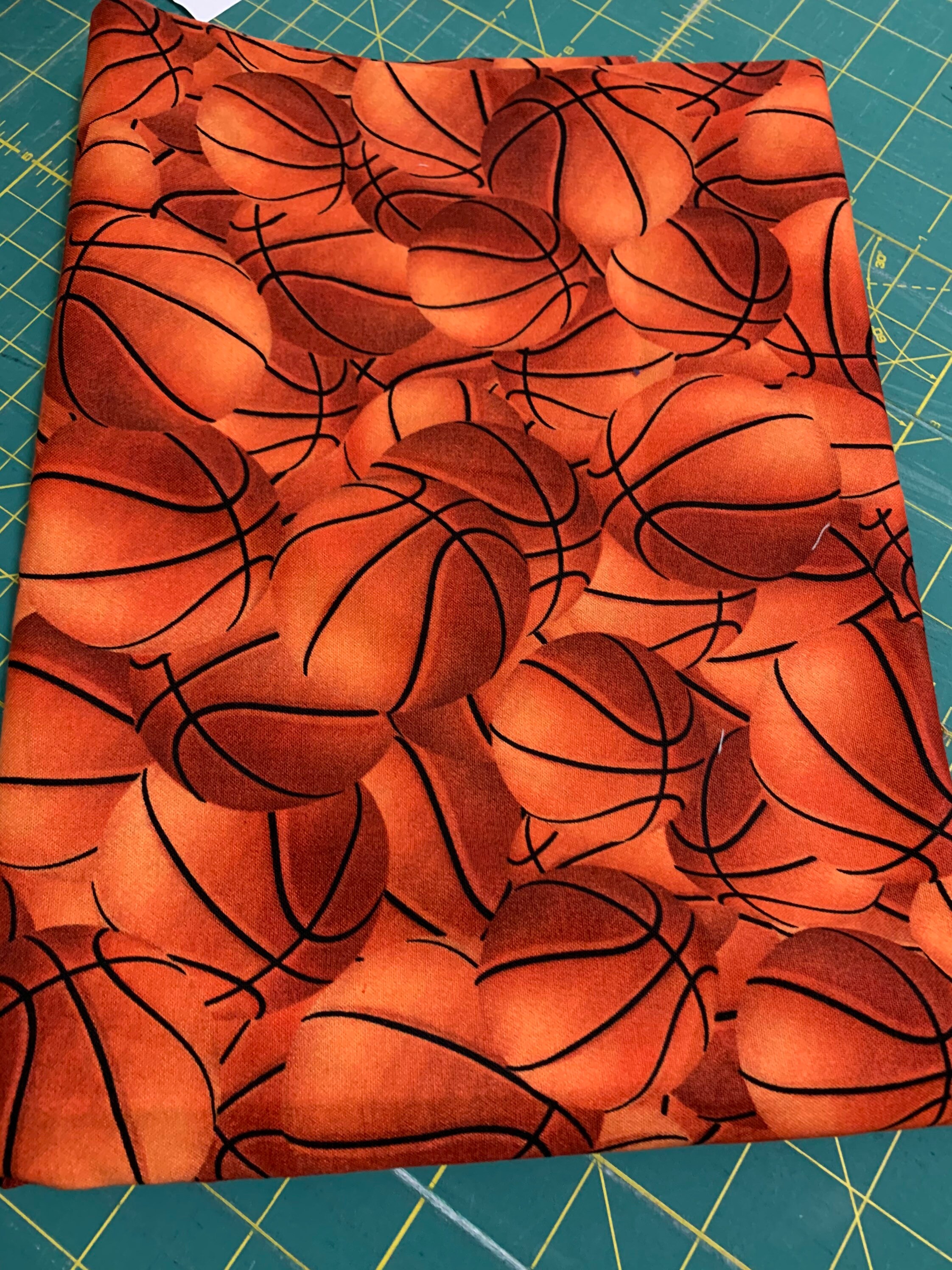 Basketball Print Fabric Etsy