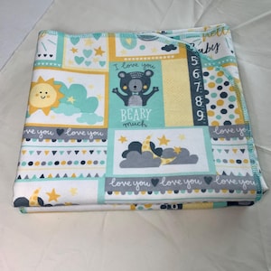 Large Flannel Baby Receiving Blanket