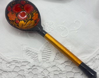 Xoxloma - Traditional hand painted wooden  spoon