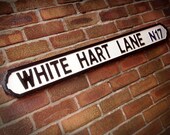 White Hart Lane Faux Cast Iron Old Fashioned Street Sign