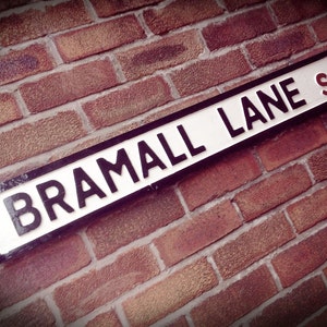 Bramall Lane Old Fashioned Faux Cast Iron Customisable Sheffield Street Sign Perfect Home Decor Plaque Gift