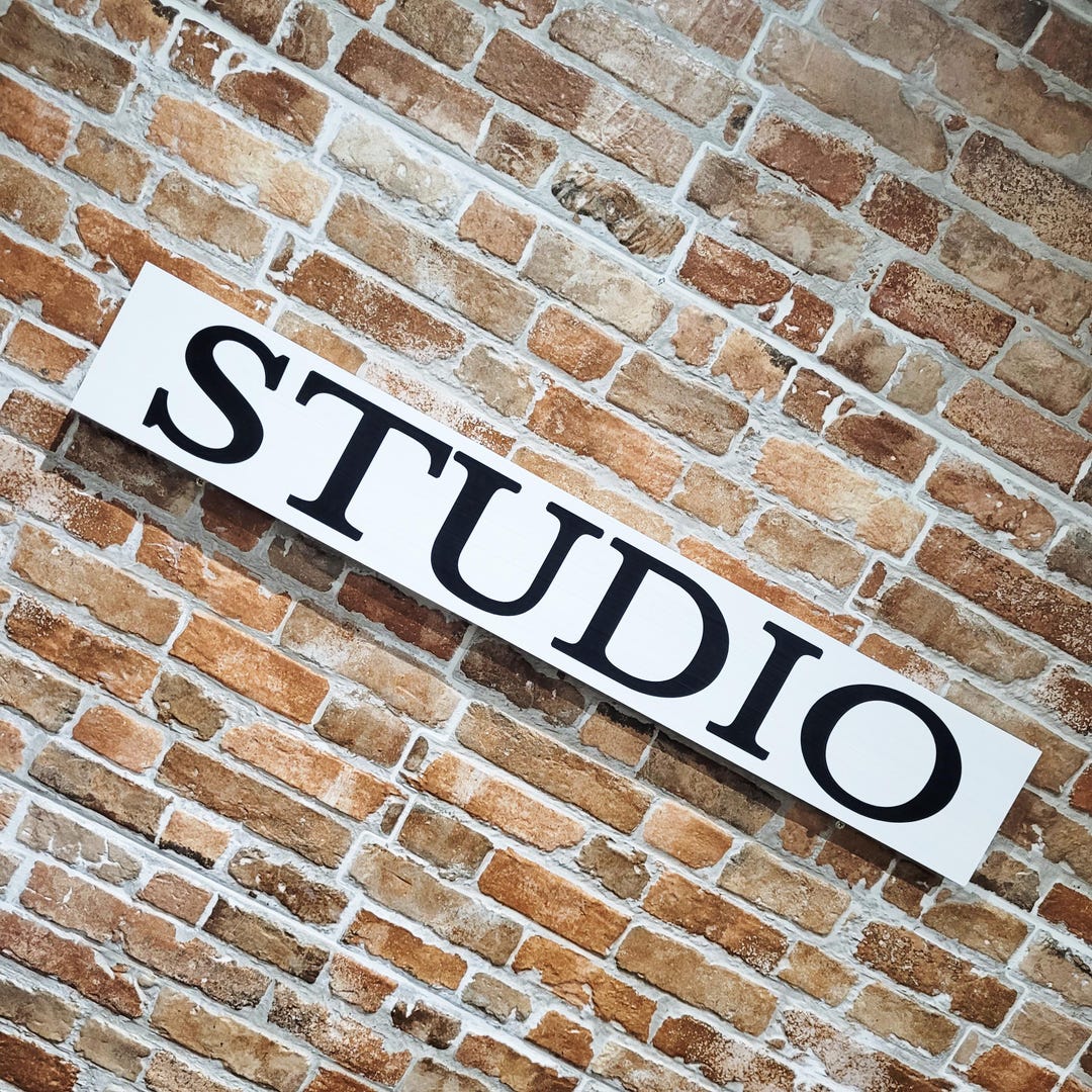 Custom Studio Sign The Studio Sign Workshop Woodwork Art Painting Music Design Studio ...