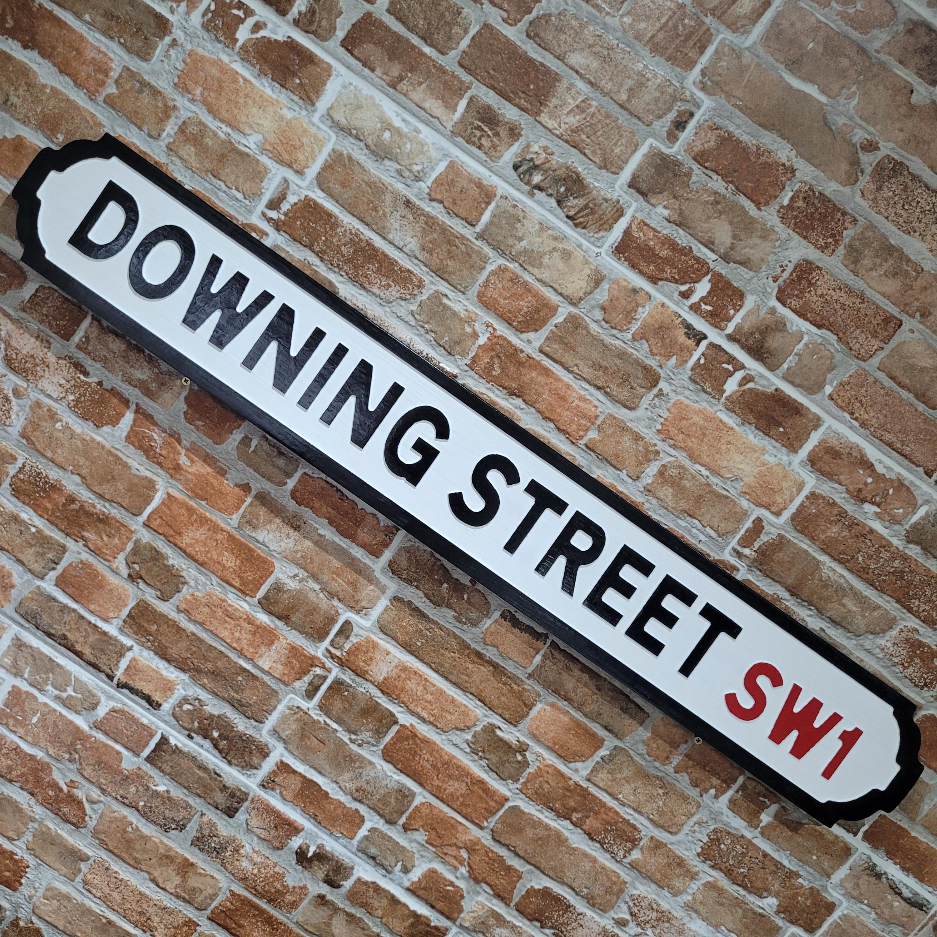 Downing Street Faux Cast Iron Old Fashioned Street Sign