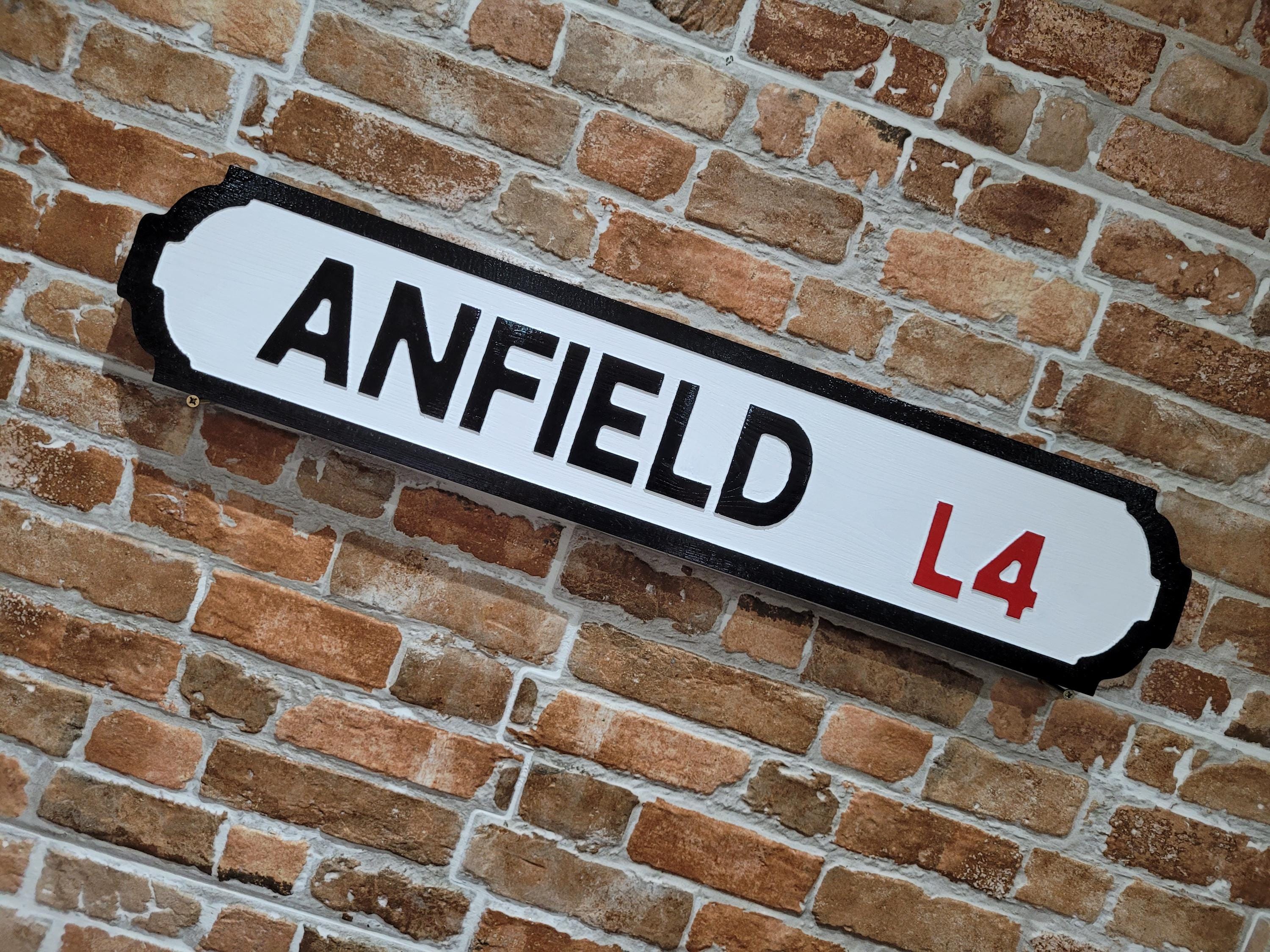 Anfield Old Fashioned Faux Cast Iron Customisable Street Sign Perfect ...