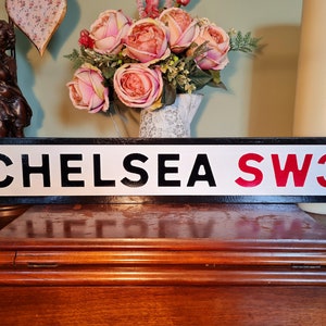Chelsea Indoor Faux Cast Iron Old Fashioned Effect London Street Sign