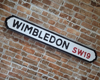 Wimbledon Faux Cast Iron Old Fashioned Street Sign