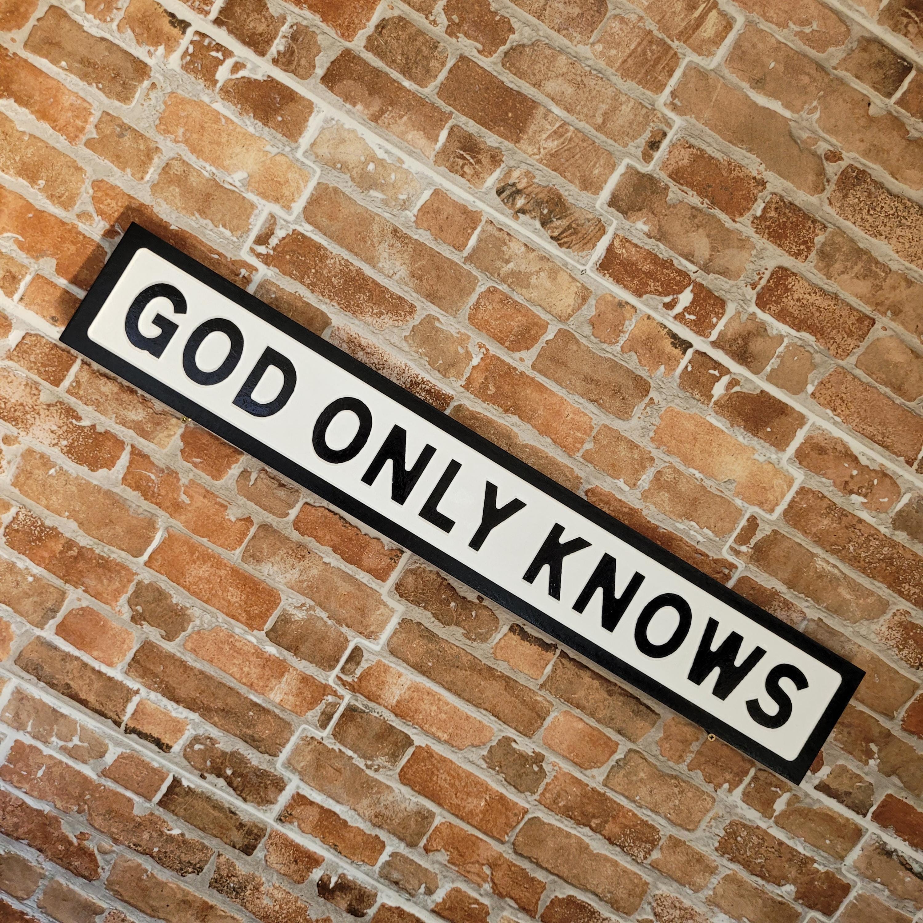 God Only Knows Lyrics Print - Etsy