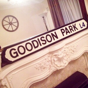 Goodison Park Faux Cast Iron Old Fashioned Street Sign image 2