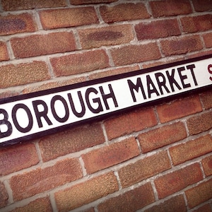 Borough Market Faux Cast Iron Old Fashioned Street Sign